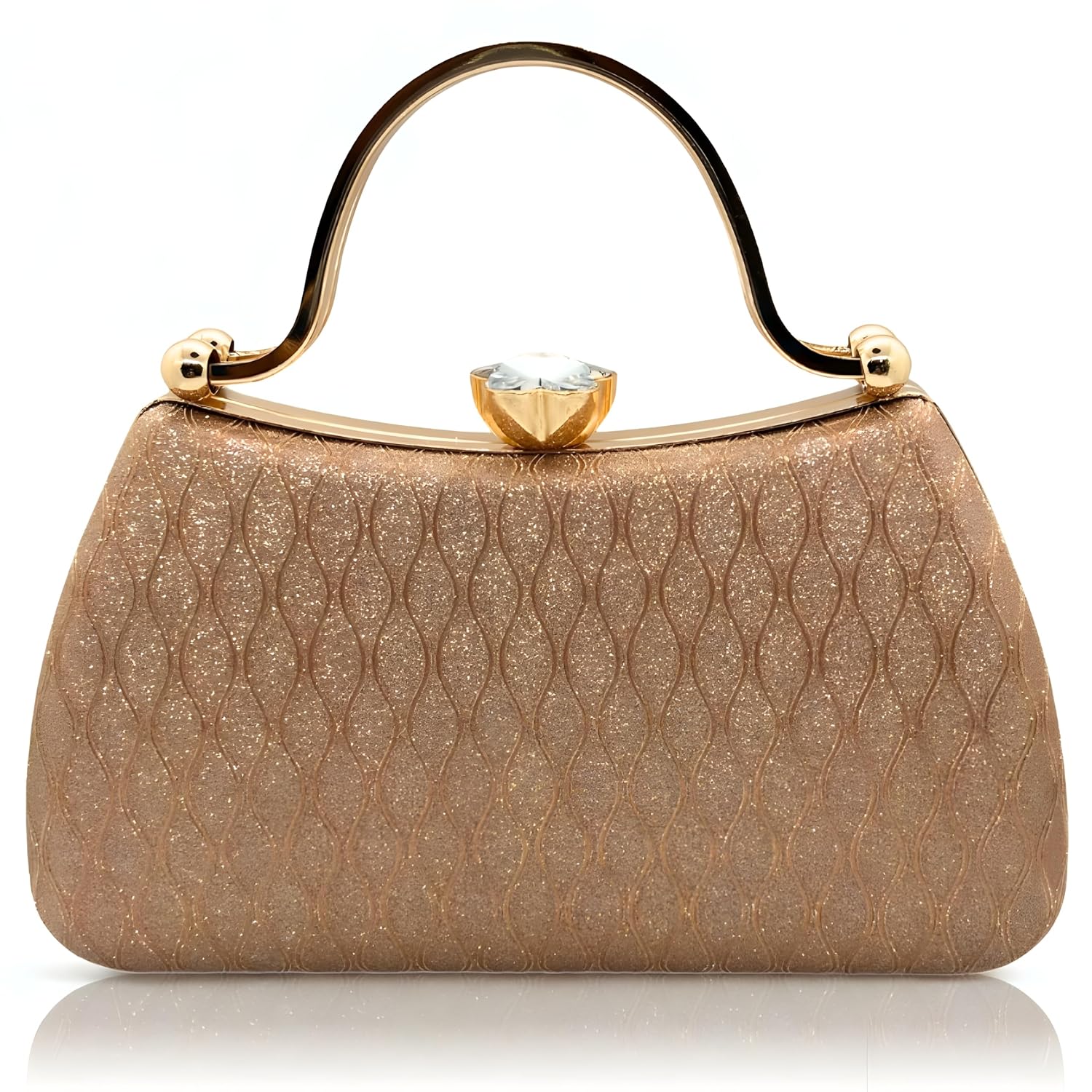 SLARA Women's Evening Clutch Bag for Women, Glitter Pattern, Crystal Clasp Handbag, Perfect for Weddings, Parties, and Spe... - Review, Price and Buying Guide