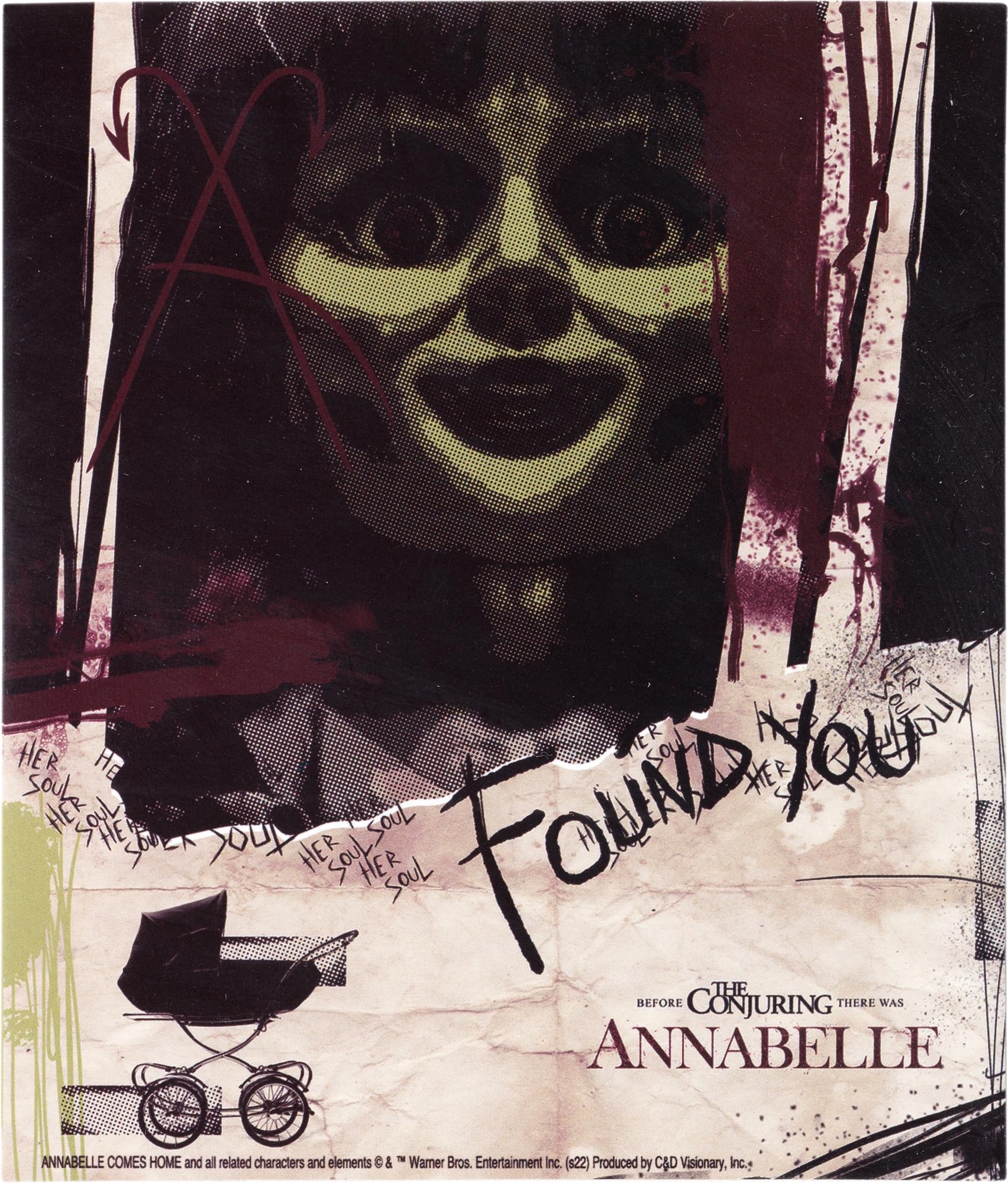 The Conjuring - Annabelle "Found You" - Sticker/Decal