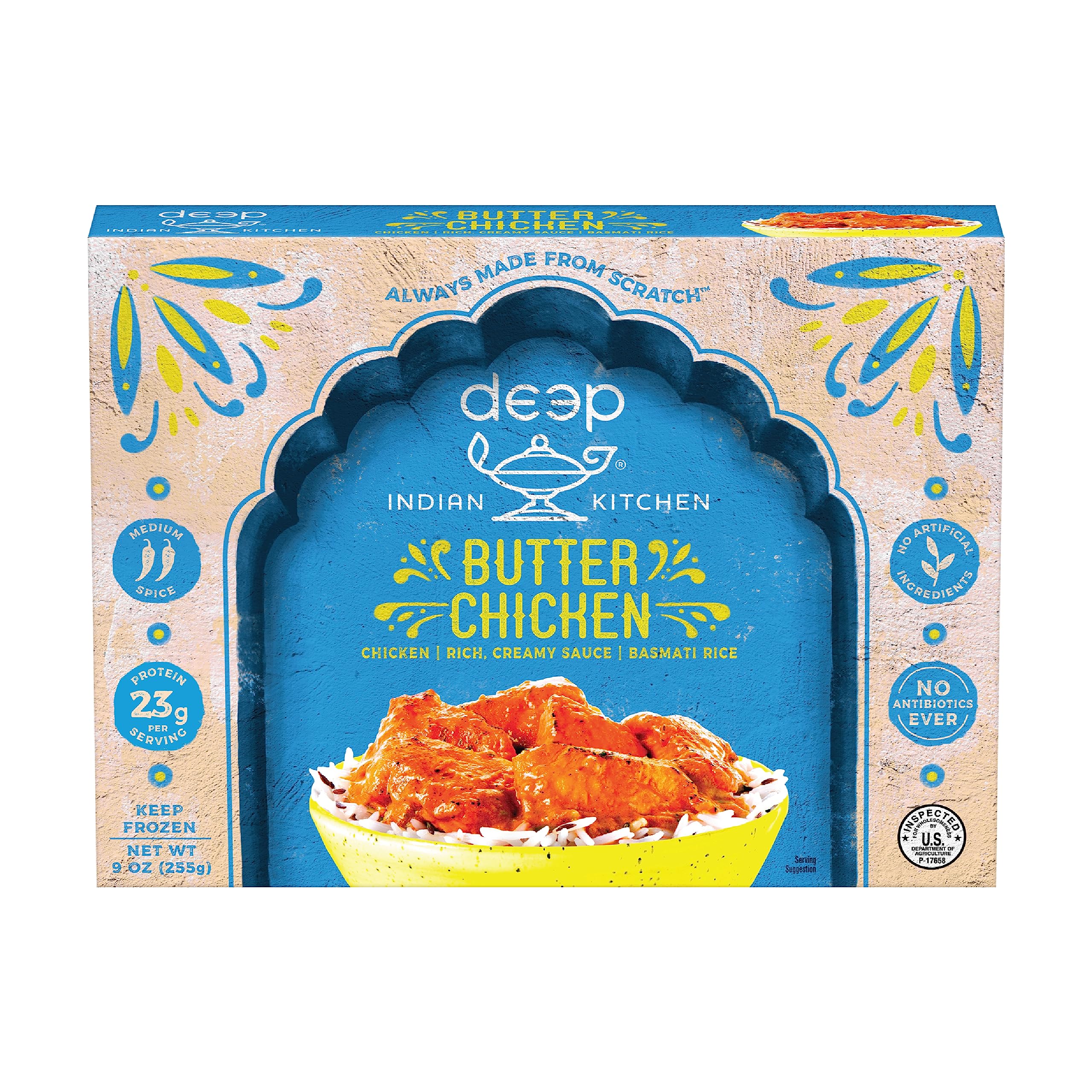 Deep Indian Kitchen Butter Chicken w/Rice