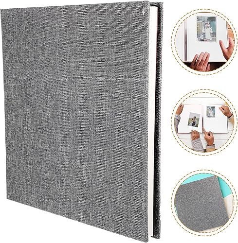 Miniatura 3 de Álbum de fotos de memoria, álbum de fotos autoadhesivo, álbum de fotos, álbum de fotos, libro de recuerdos vintage, cubierta de lino, álbum de fotos