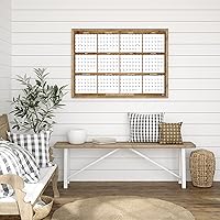 Vista 2 de SwiftGlimpse - Calendario de pared 2024, 24 x 36 pulgadas, serie de diseñador, grande, borrable, planificador de pared anual (bambú)