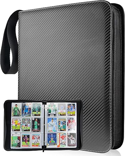 Carpeta de 900 tarjetas de 9 bolsillos, bolsillo de doble cara con hojas extraíbles, carpeta de tarjetas de poliuretano, carpeta de tarjetas para