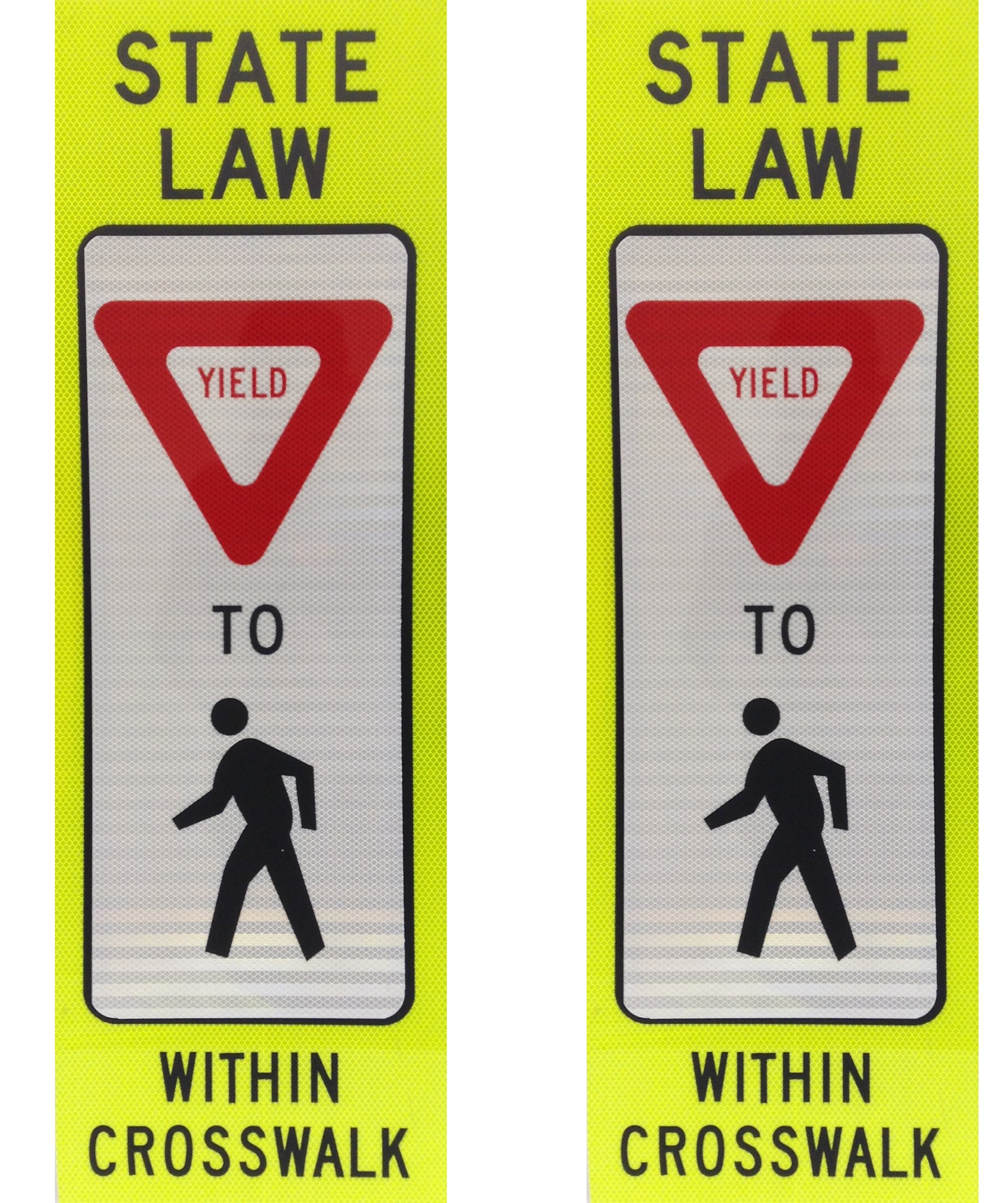 VP-6536-YIELD(2) VP-6500 Series Two Yield Panels ONLY, 12" Width x 36" Length (Rubber Base & Frame Not Included)