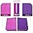 Moray Nail Buffer, Buffer Block Nail File 100/180 Grit, Mini Nail Buffers Block Sponge Double Sided Nail File for Acrylic Nails Manicure Tools 50PCS (Pink-Purple)