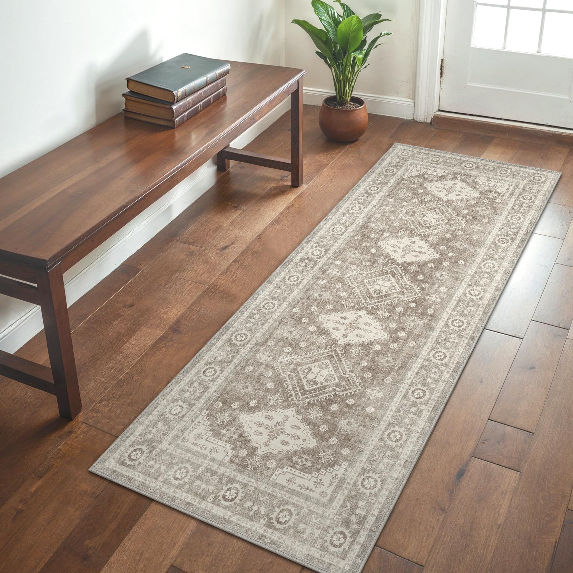 GENIMO Washable Vintage Rug Runner 80x150cm - Image 2