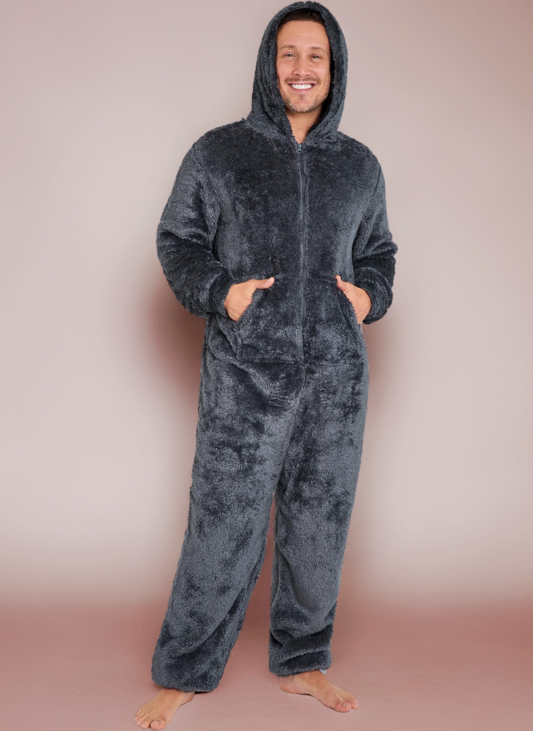 CityComfort Onesies for Men and Teens, Loungewear Fleece Pyjamas Men All in One Jumpsuit Nightwear