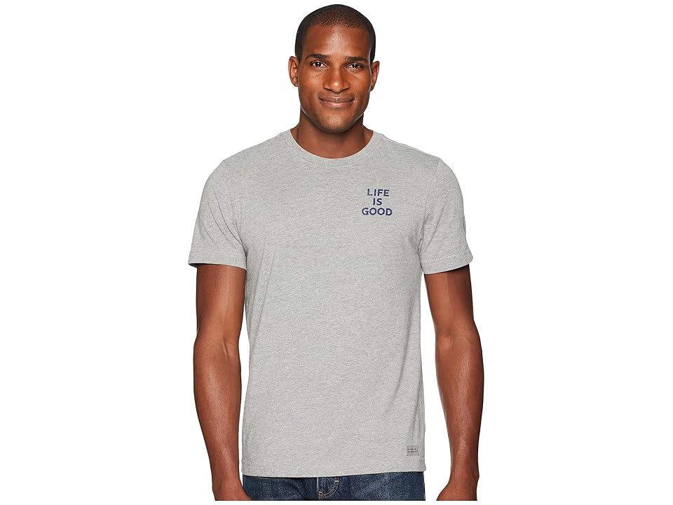 

Life is Good Paradise Turtle Crusher Tee (Heather Gray) Men's T Shirt