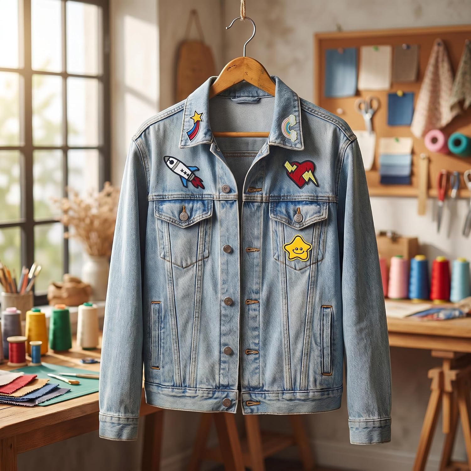 Cute Iron On Patches for Kids and Girls - 30Pcs Embroidered Appliques for Backpacks, Jackets, Hats, Clothes - Sew On and Fabric Stickers DIY Repair Embellishments SetA