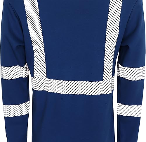 Miniatura 6 de BOCOMAL FR Tee Shirts High VisibilityHi Vis Flame ResistantFire Retardant Shirt 7oz Reflective Hombres Seguridad Camisas