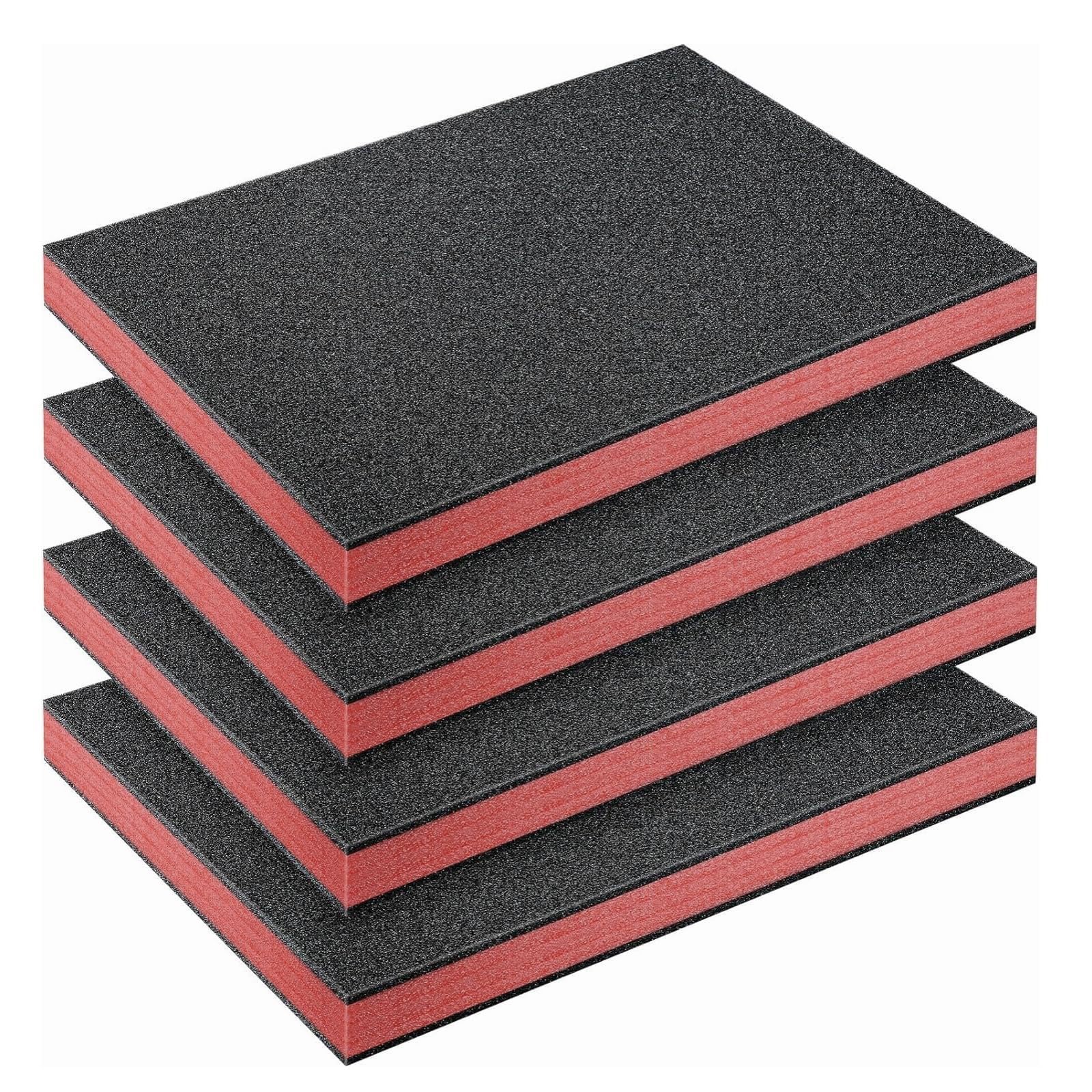 Kalttoy 4PCS Cuttable Polyurethane Foam Padding Sheets for Projects Shock Absorption Portable Shock Absorbing Foam Padding