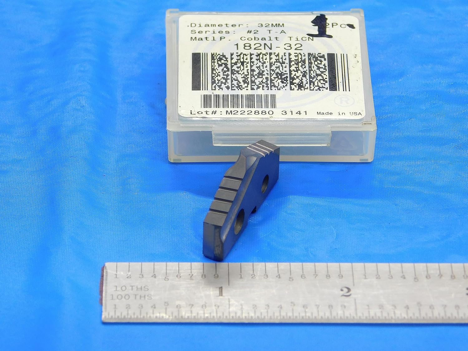 1pc New AMEC 32mm Series #2 T-A 182N-32 TiCN Coated Cobalt Spade Drill Insert - DE1039AA3