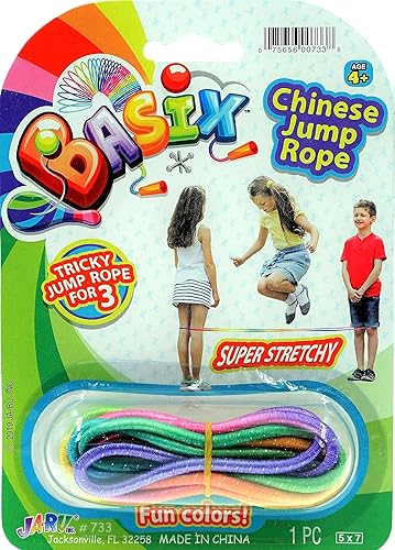 Miniatura 9 de 2CHILL Chinese Jump Rope (Pack) Elastic Skipping Rope Game for Kids & Adults | Colorful Stretchy Jump Rope for Kids, Girls and Boys. Party Favor.