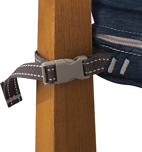 Miniatura 4 de Classic Accessories - Funda de cojín Montlake para banca de patio, Índigo jaspeado