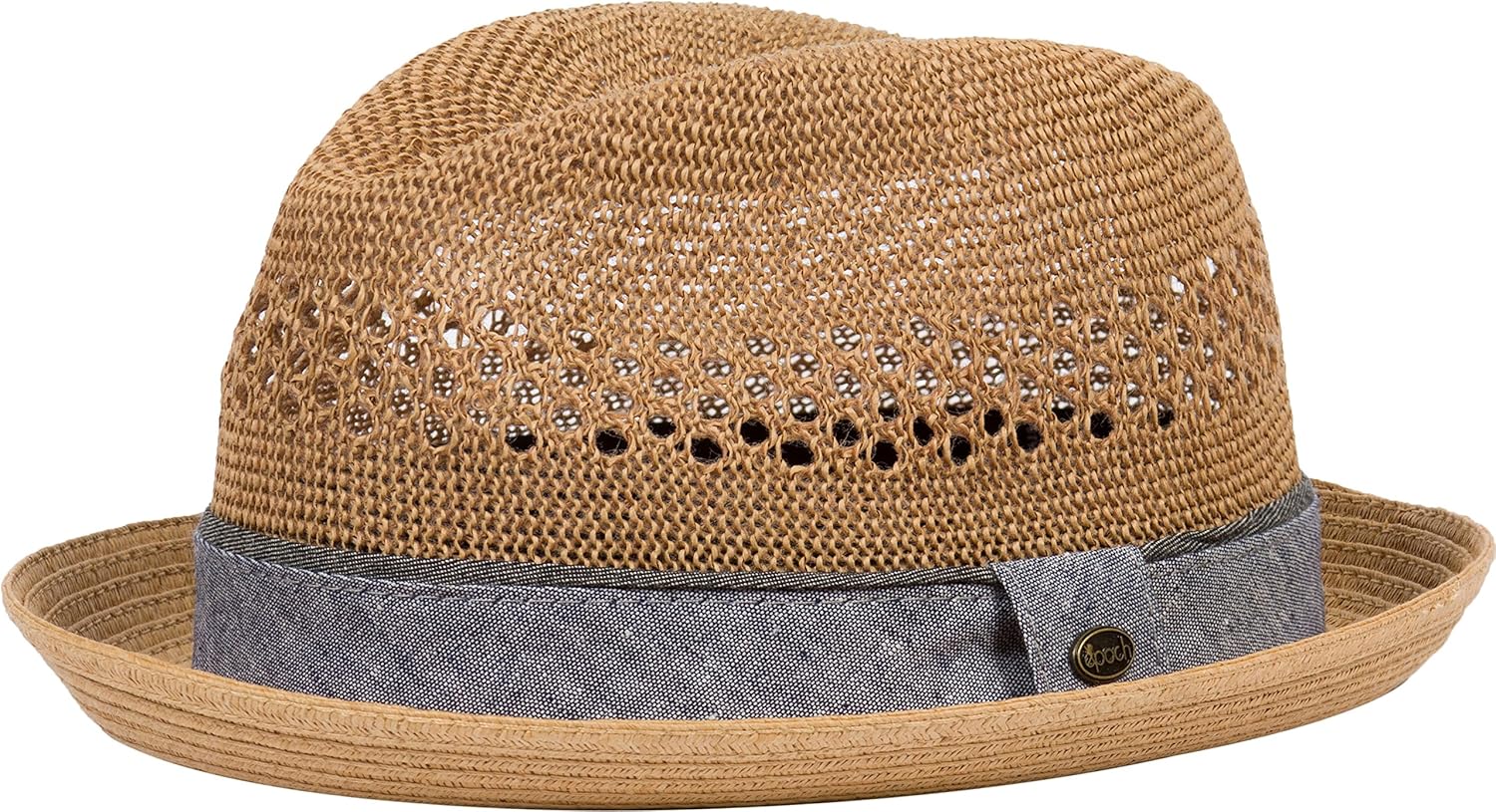 Porkpie Pork Pie Fedora Hat Trilby Cuban Cap Paper Straw Up Short Brim