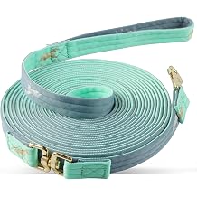 26FT Horse & Dog Training Leash - Soft Polyester Equine Lunge Line with 360 Swivel Snaps, Multi-Use Tangle-Free Lead for Dog Obedience Recall, Groundwork, Long Lining & Ground Driving Tangle-Free