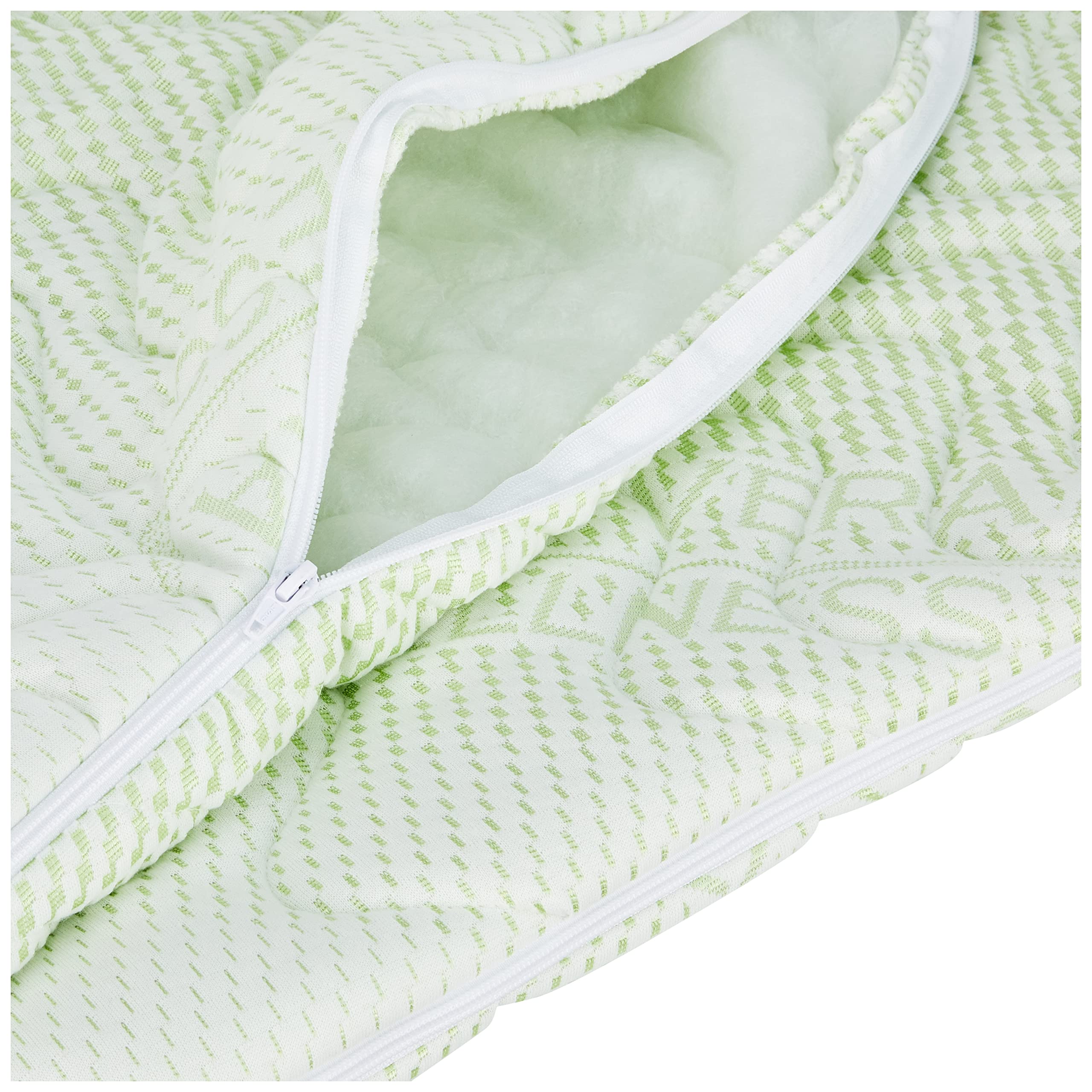 Matratzenbezug Aloe Vera 90x200 cm 19-21 Höhe – Abnehmbar & Waschbar bis 60 °C, Atmungsaktiv, Hautfreundlich, Mit Reißverschluss