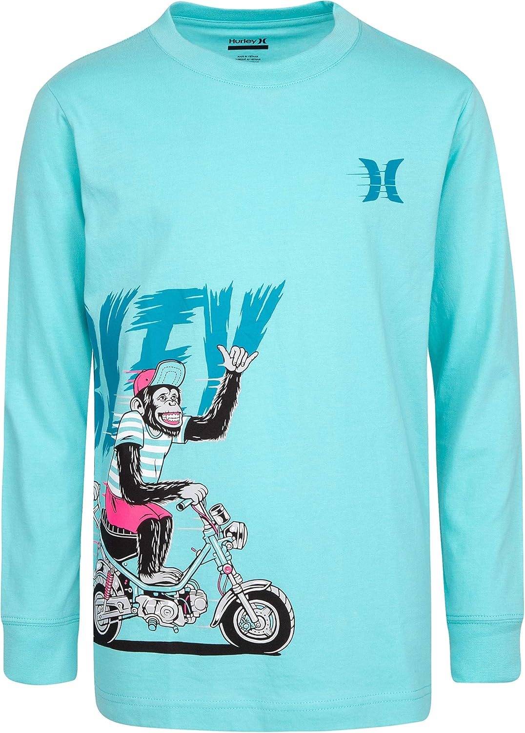 Hurley Boys' Long Sleeve Graphic T-Shirt-Discontinued