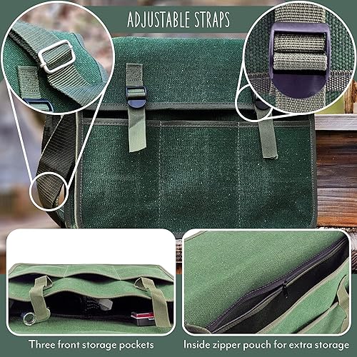 Miniatura 4 de Rockhound & Rock - Kit de minería (Deluxe 15 piezas); el juego Rockhound incluye martillo, cinceles, bolsa de museta y accesorios