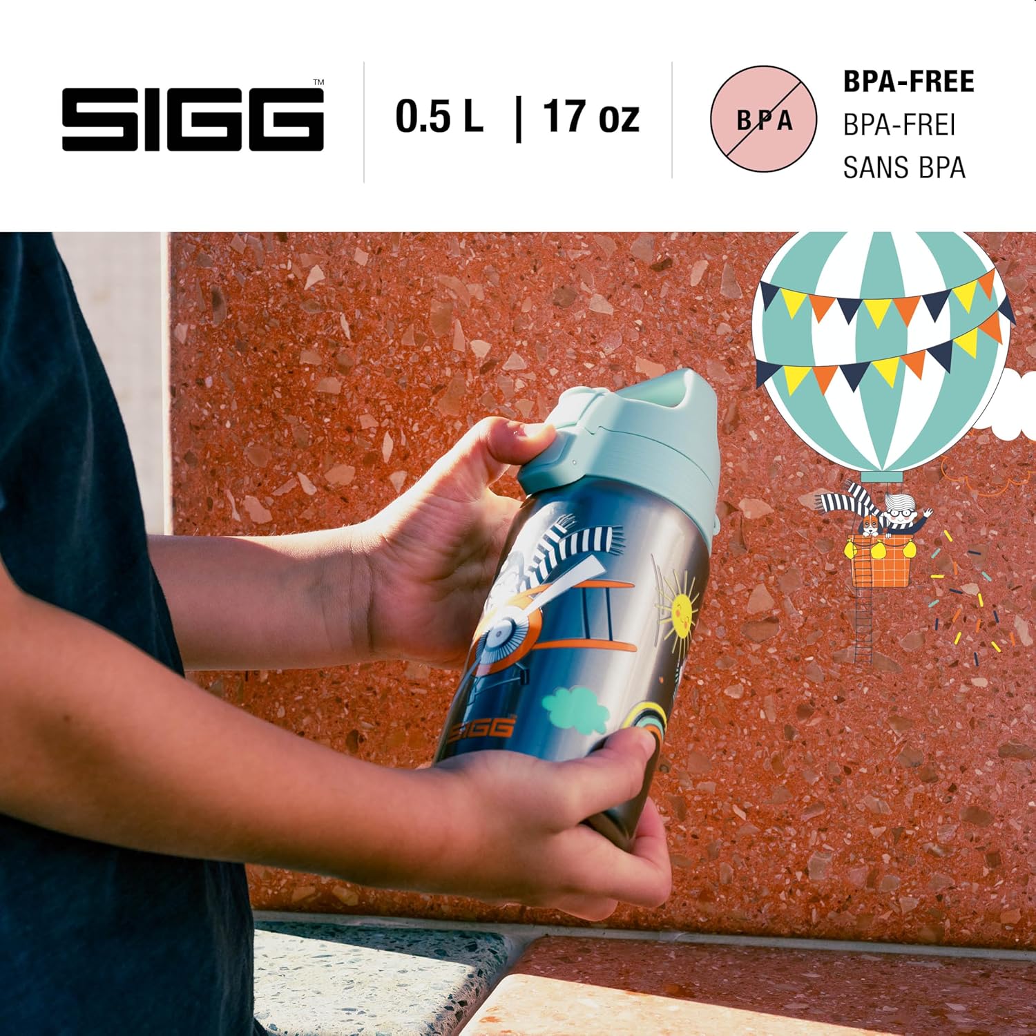 SIGG - Stainless Steel Kids Bottle - Shield One - Suitable For Carbonated Beverages - 17 Oz - Image 2