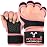 FITNESS FORCE Ventilated Weightlifting Gloves Workout Gloves for Men & Women with Built-in Wrist Wraps Fingerless Gym Gloves for Men Perfect for Exercise Fitness, Weight Lifting, Cross Training