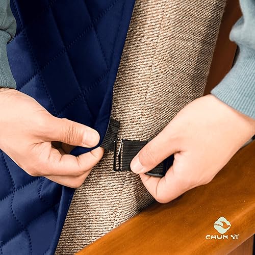 Vista 150 de Chun YI. - Funda reversible para sofá, funda para sillón, fácil de instalar, lavable, cubiertas para sala de estar. Negro