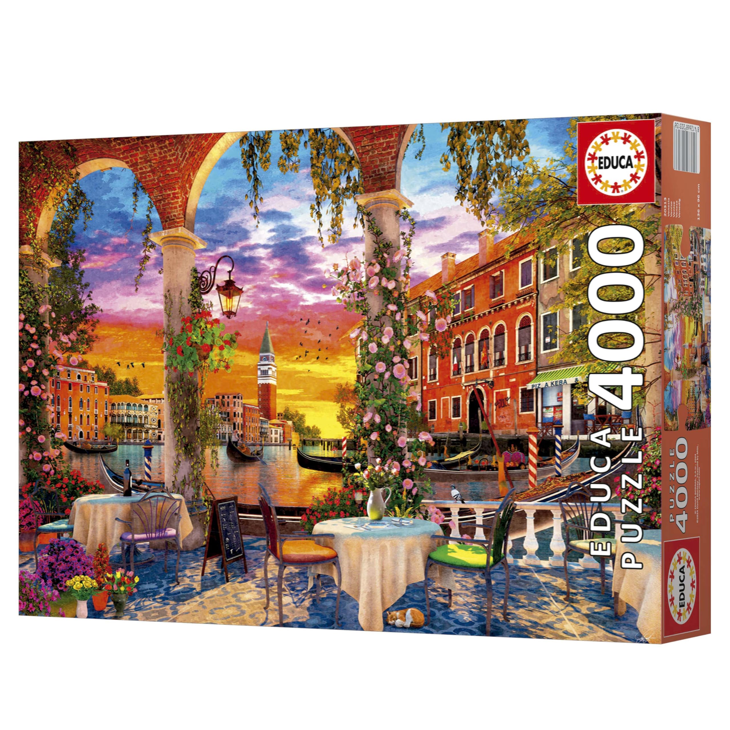 Educa - 4000 Teile Puzzle für Erwachsene | Venedig. Beinhaltet den Service für verlorene Teile. Maße: 136 x 96 cm. Ab 14 Jahren (20313)