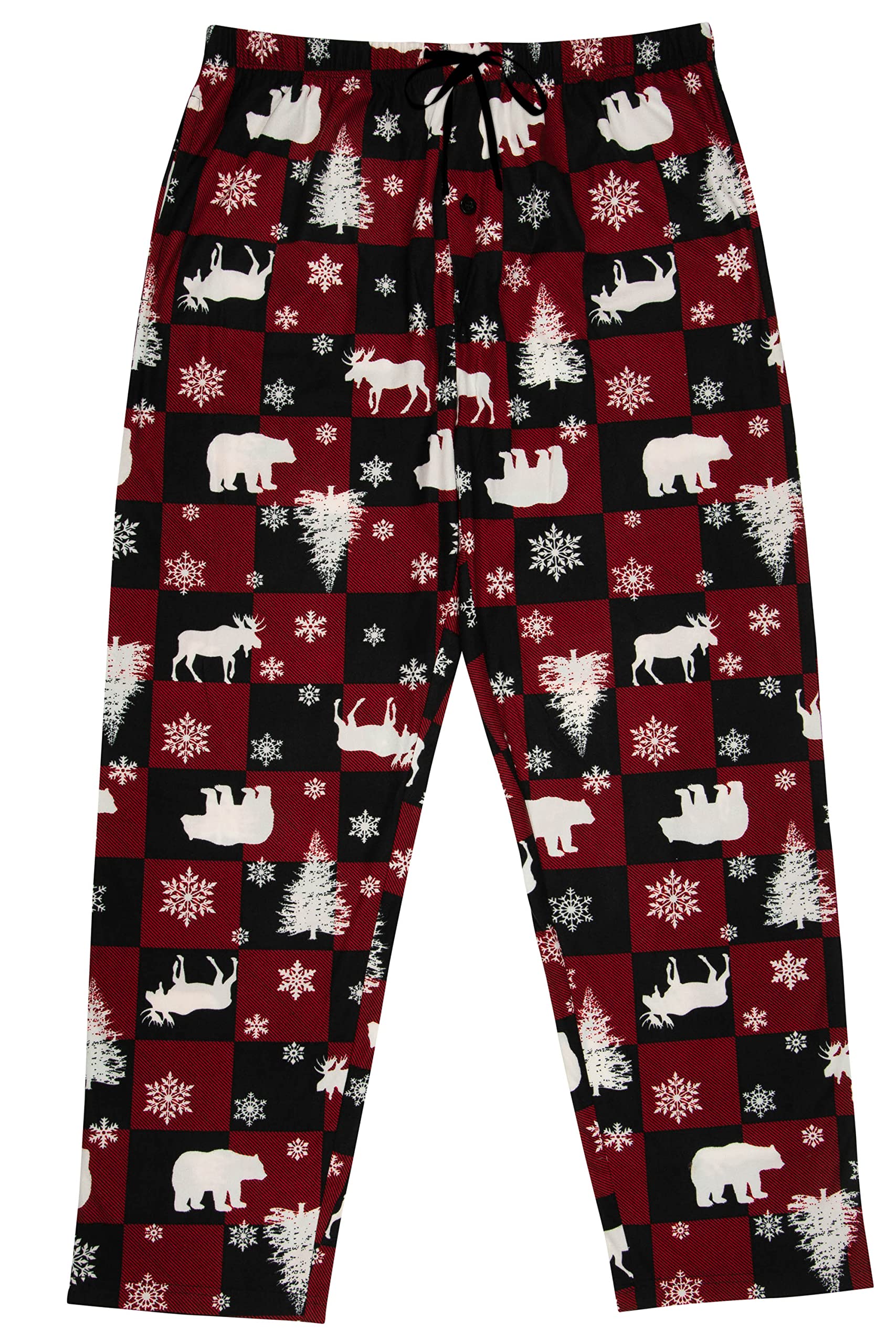 North 15 Mens Soft Pajama Pants With Pockets,Outdoorwear Lounge Bottom - Small - 5XL