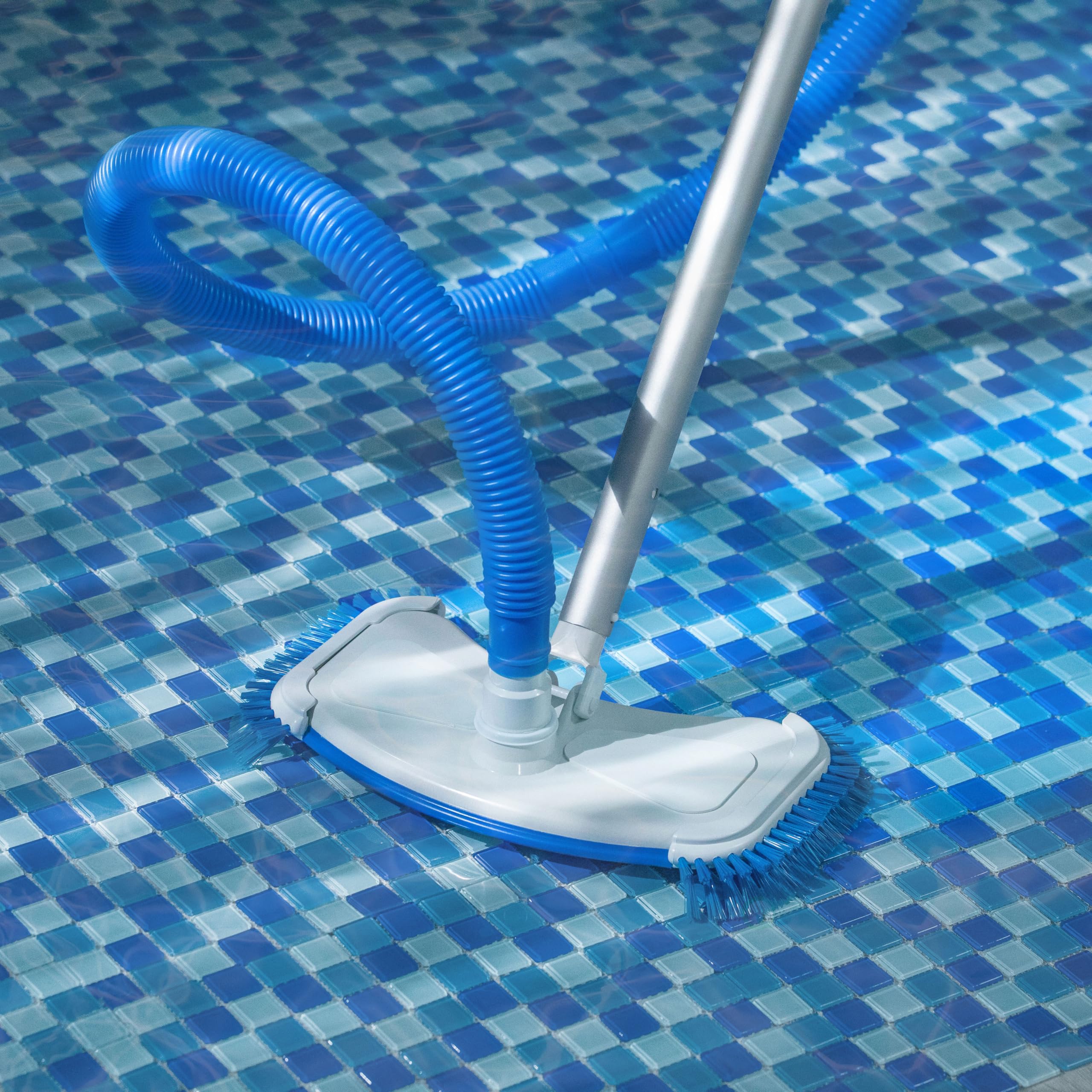 Quickway Imports Manueller Poolreiniger – Gewichteter Schwimmbad-Oberflächenreiniger Für Vinyl-Pools | Mit Luftablassventilen & Drehbarem Schlauchanschluss