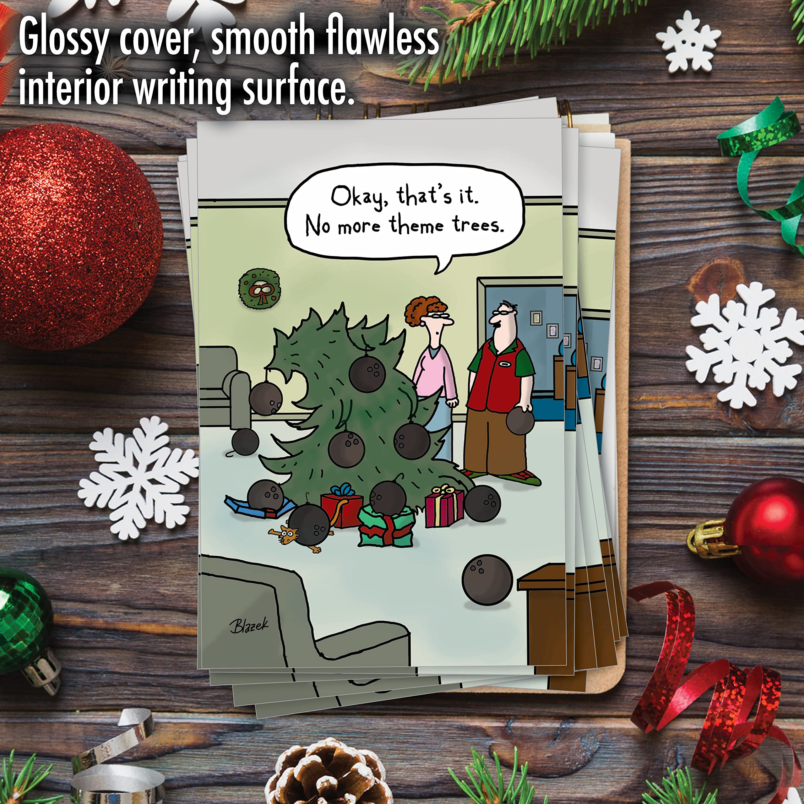 Amazon.co.jp: テーマツリークリスマスFunnyカード 12 Christmas Card