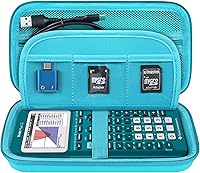 Vista 11 de Elonbo Funda de transporte para calculadora gráfica de color Texas Instruments TI-84 Plus CE/TI-84 Plus/TI-83 Plus/TI-83 Plus CE, bolsillo de malla