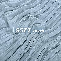 Vista 222 de Showgeous 10 Pack Baby Pink Cheesecloth Table Runner 10FT Long Semi-Sheer Gauze Table Runner Boho or Rustic Wedding Decor for Wedding Decor Arch