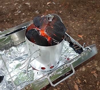 壺　大型 大型火消しつぼ 火起し器セット - アウトドア・キャンプ用品