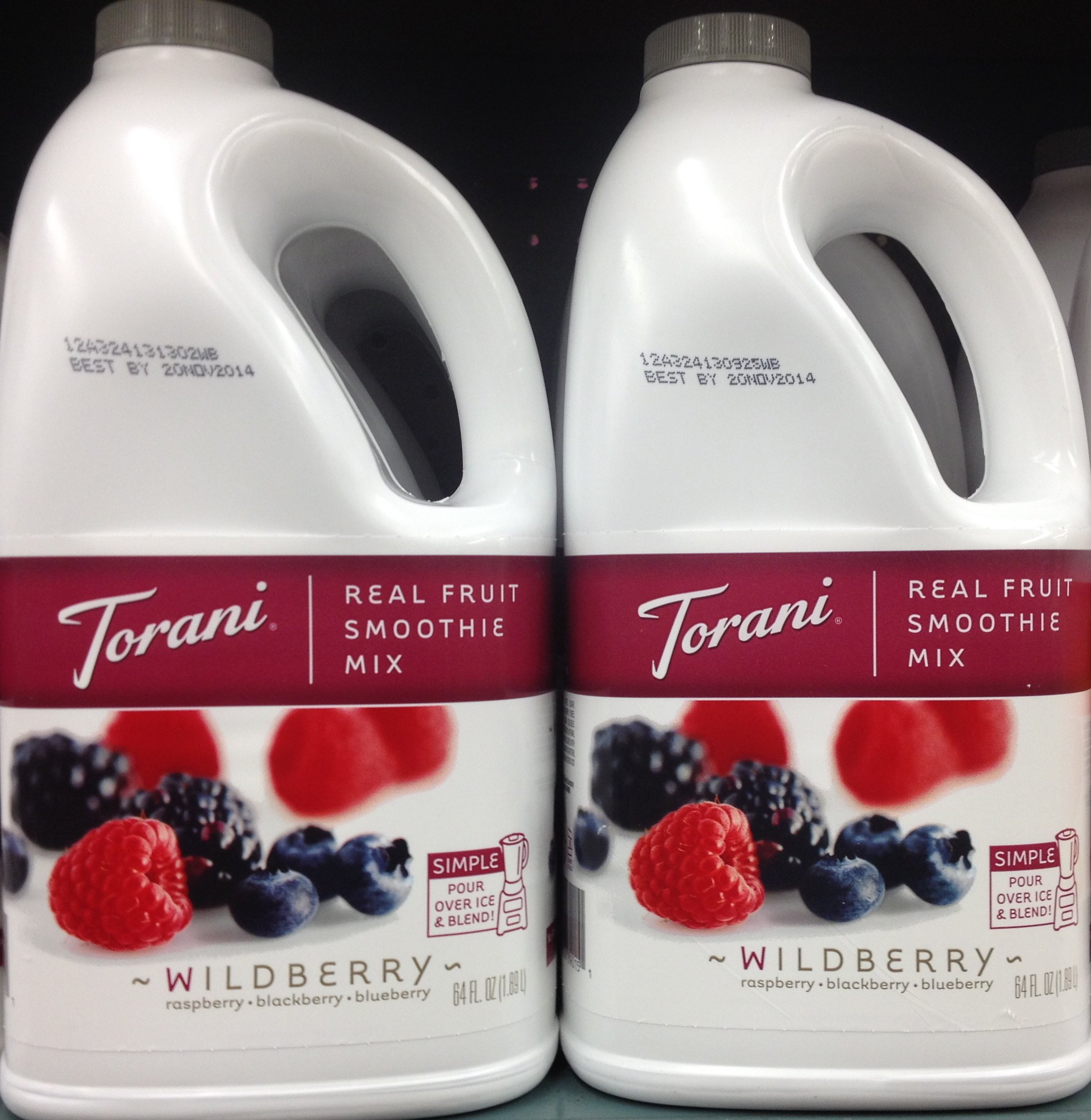 Torani Real Fruit Smoothie Mix WILDBERRY 64oz (2 Pack)