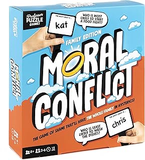 Professor Puzzle Moral Conflict Games - â€œMost Likely toâ€ Game for The Whole Family - Hilarious Family Game of Shame.