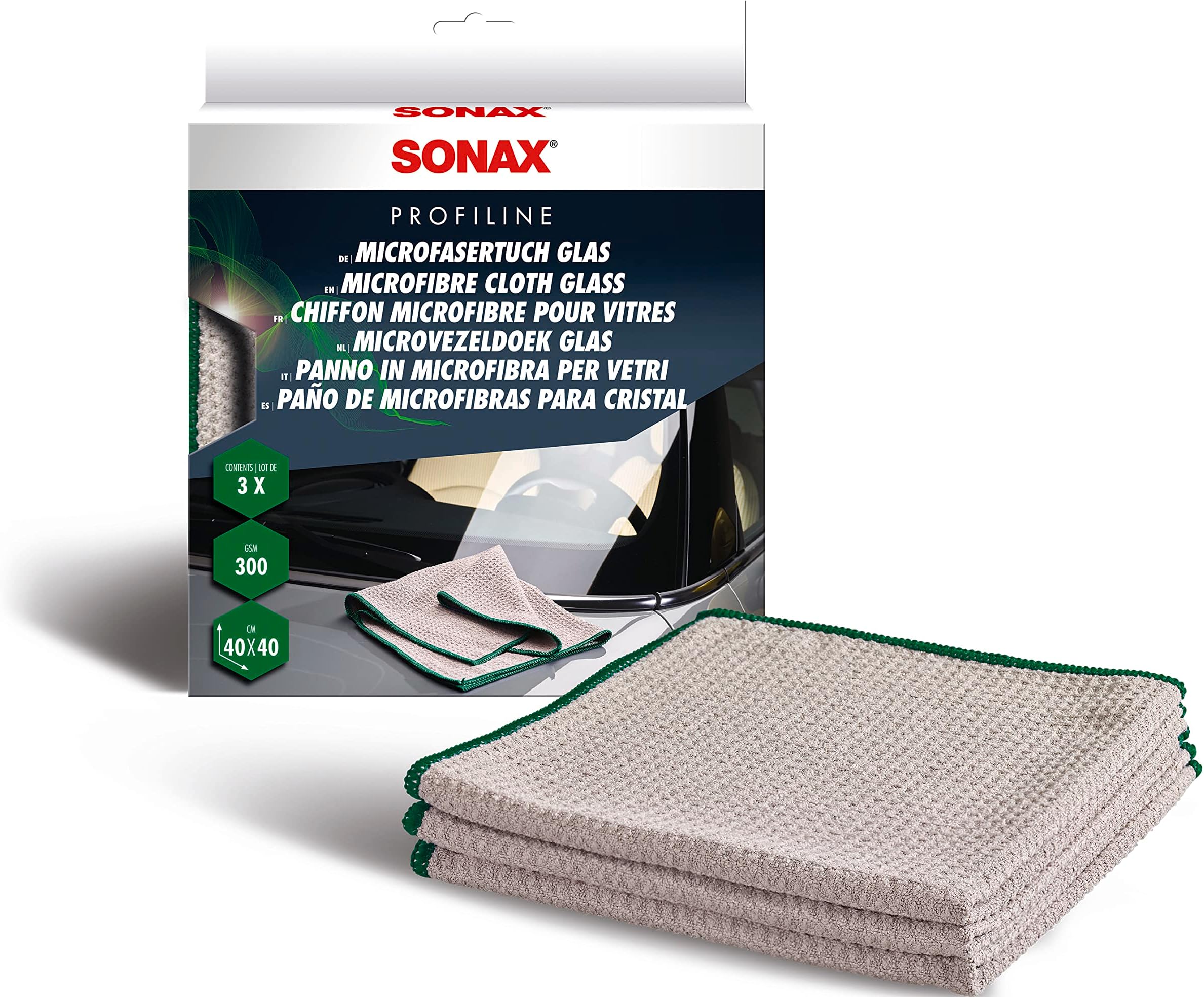 2x SONAX SPUGNA MICROFIBRA MICROFIBRA SPUGNA MICROFIBRA 2 IN 1