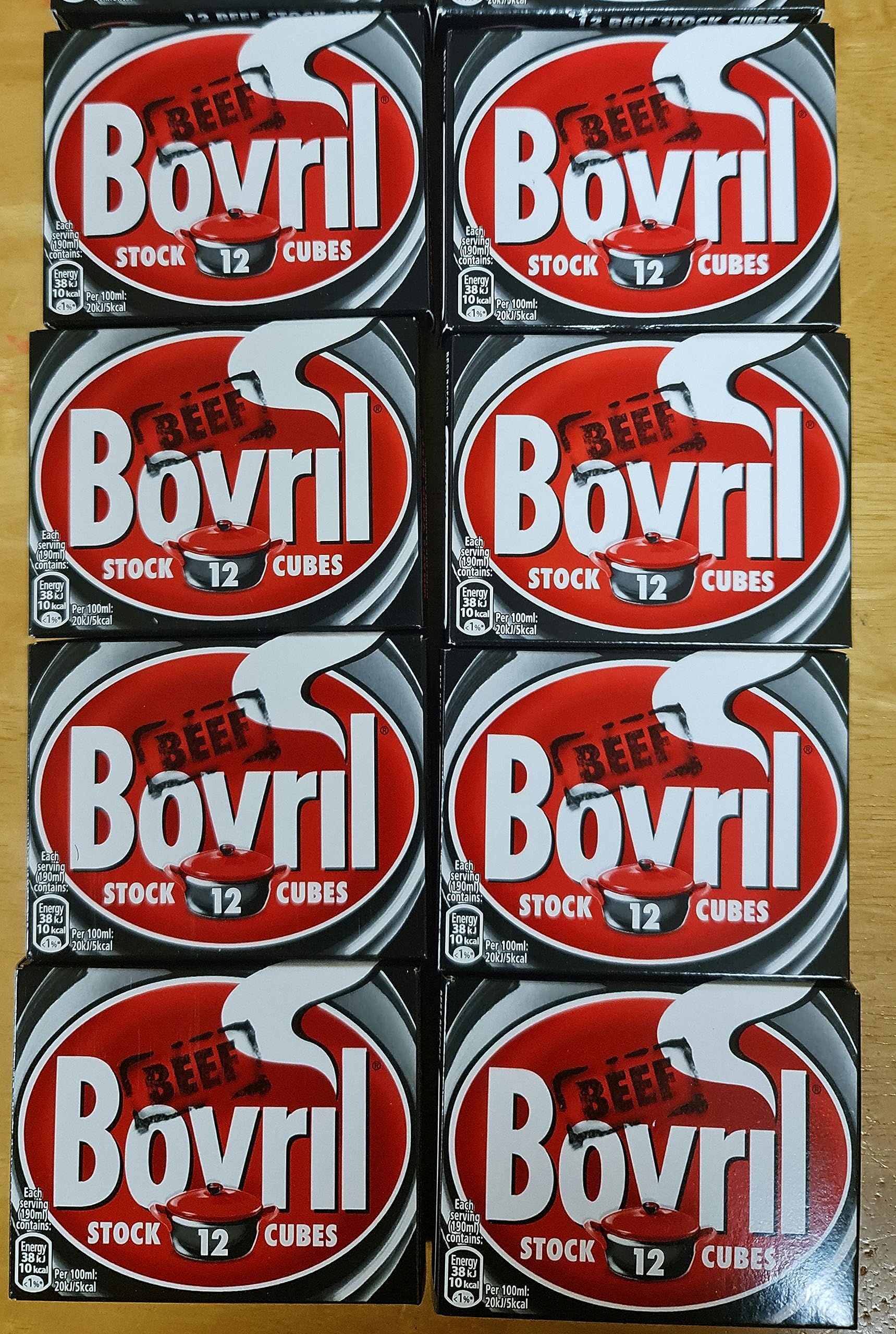 Bovril Stocks Cubes - 8 x 12s