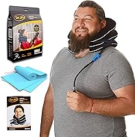 Vista 10 de Dr Fix Cervical Neck Traction Device for Instant Neck Pain Relief at Home Elastic Band (Dark Blue, 12-17)