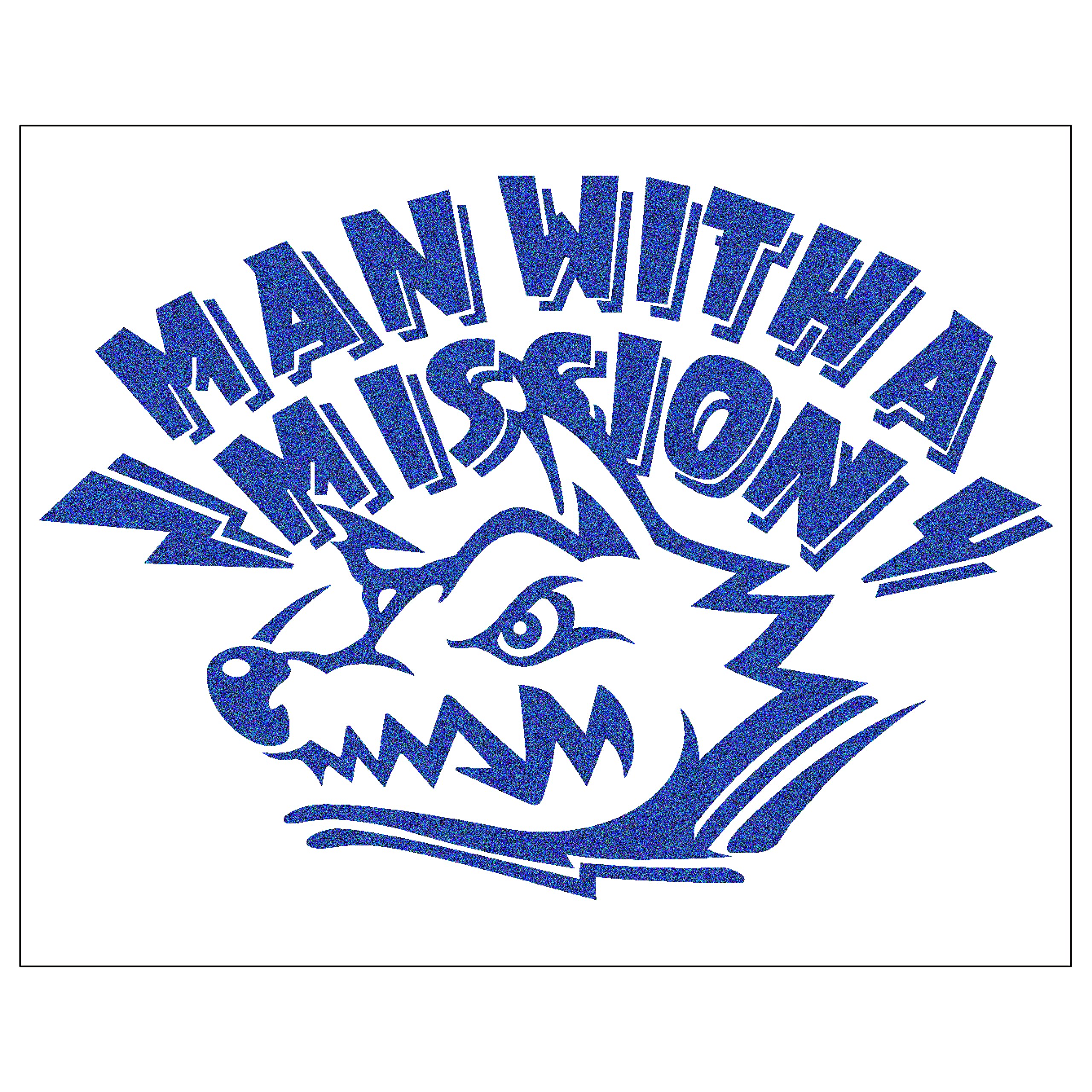 Amazon.co.jp: MAN WITH A MISSION カッティングステッカー vol.2 青 