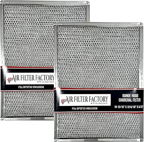 Air Filter Factory Filtro de carbón BPSF30 99010308 de repuesto para Broan QS WS sin conductos medidas 10-13/16 pulgadas x 13-5/16 pulgadas x 3/32