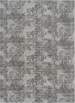 Gertmenian Indoor Transitional Area Rug - 4x6 Medium, Non-Shedding, Ideal for High Traffic in Living Room, Bedroom, Entryway - Geometric, Silver, 26852