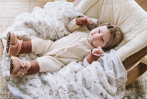 Miniatura 2 de Robeez Botines de forro polar Sherpa para bebés y niños con suela antideslizante para bebés y niños pequeños, de 0 a 18 meses