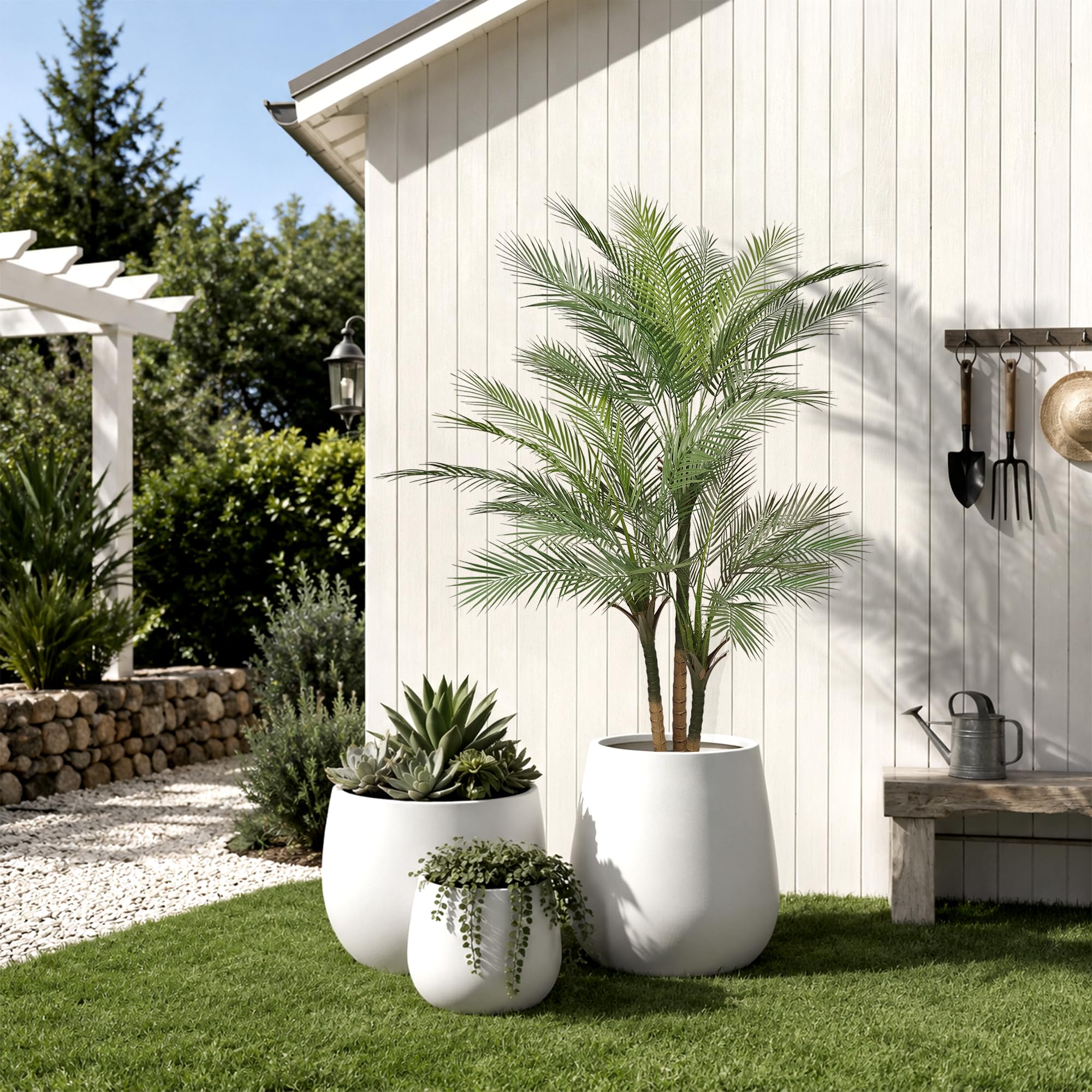 Palmier Artificiel Intérieur Extérieur Plante Artificielle Réaliste 150cm