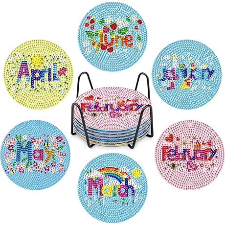 GHHKUD Diamond Painting Coasters: The Perfect Blend of Art and Home Decor
