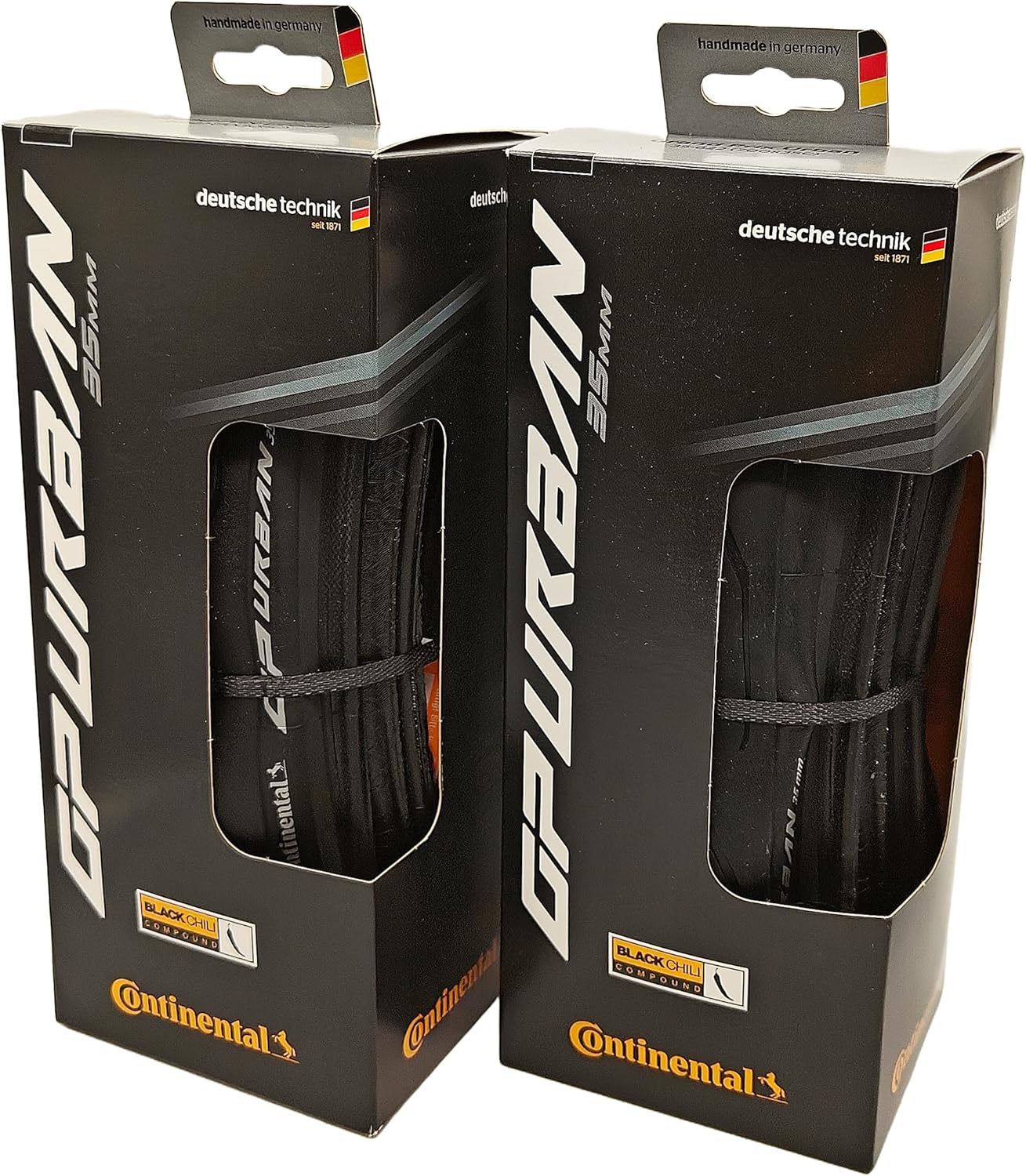 Continental Grand Prix Urban 700x35 / 35-622 - Black/Black Premium Folding Tires - Set of 2