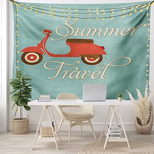 Miniatura 6 de ambesonne 1960s decoraciones graves Colección el amor la paz y música clef Notas Musicales Viejo Cartel lema Live Feeling celebración recámara Salón