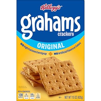 Kellogg's Grahams Crackers, Easy Snacks, Bulk Pantry Staples, Original, 45oz Case (3 Boxes)