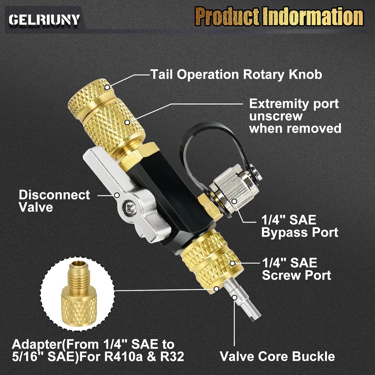 Upgrade Valve Core Removal Tool& 1/4" SAE Extension Connector Fitting&12Pcs Valve Cores, 2 Sizes 1/4"&5/16",Vacuum-Rated Core Removal Tool HVAC, 20 Microns Vacuum, Essential HVAC Tools