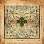 Bandanas for Men Women Western Foulard Cowboy Silk Paisley 35 Inch Head Scarf Oversize Neckchief