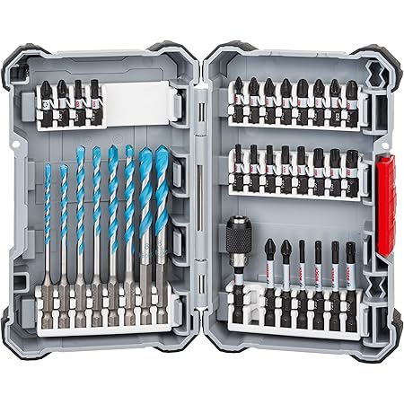 Bosch Professional 35-piece Impact Control HSS Twist Drill Bit Set (Pick and Click, HEX-9, Accessories for Impact Drivers)
