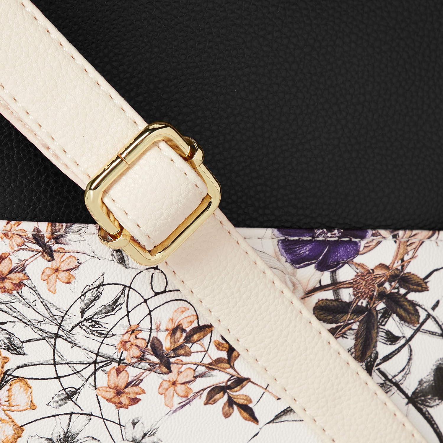 STRIEN Shoulder Bag with an Elegant Transition Floral Pattern